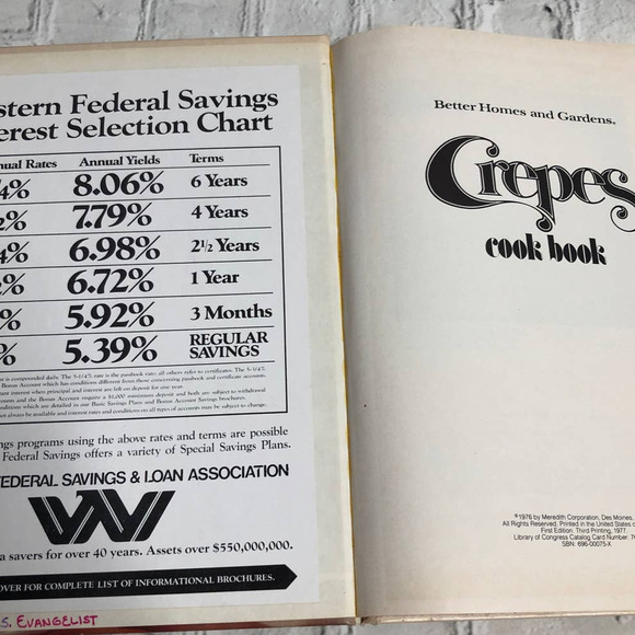 Better Homes and Gardens 1977 edition Crepes Cook book - Picture 6 of 8